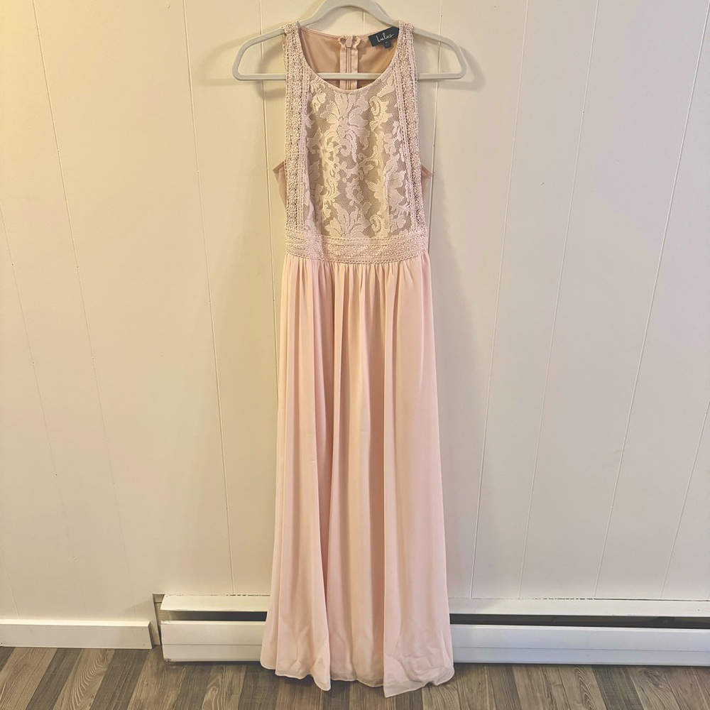 Lulus light pink maxi dress